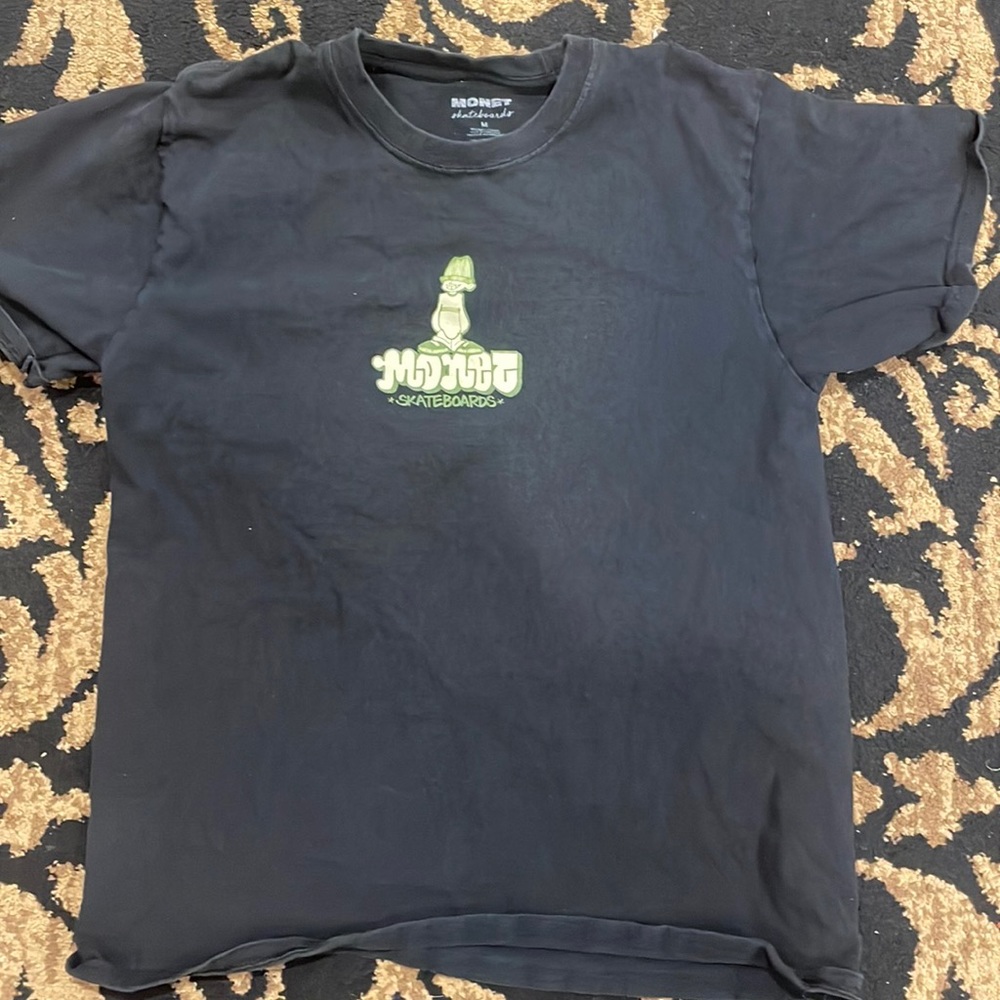 men’s medium monet skateboards shirt black